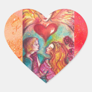 STARTEN VERLOREN SHADOWS, LOVERS Valentijnsdag Hea Hart Sticker