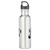 STARTER FLUID Fun Modern Trendy Typography Quote Waterfles (Achterkant)