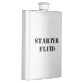 Starter Fluid Funny Typography Shot Glass Flacon (Rechts)