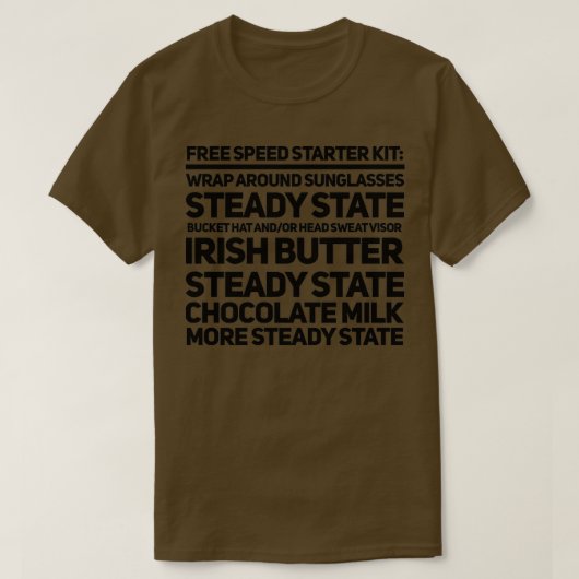 Startkit met vrije snelheid t-shirt (Design voorkant)