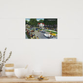 Startlijn bij de Grand Prix Auto Race Poster (Keuken)