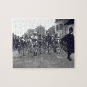 Startlijn Paris–Roubaix wielerwedstrijd 1908 Legpuzzel