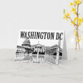 Startlijn Washington DC Kaart (Gele Bloem)