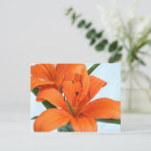 Startling Oranje Tiger Lily Briefkaart (Staand voorkant)