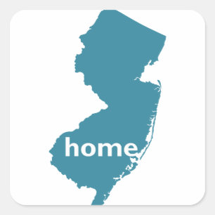 Startpagina New Jersey Vierkante Sticker