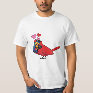 Startpagina van kardinaal vogelliefdesdenken t-shirt