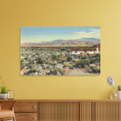 Startpagina Woestijn over de stad Canvas Afdruk (Insitu (Woonkamer))