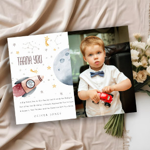 Startplanken voor buitenruimtes elke zondag bedankkaart