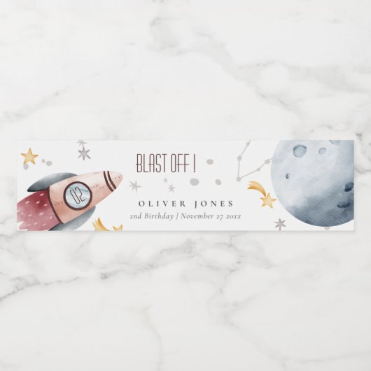 Startplanken voor buitenruimtes elke zondag waterfles etiket (Enkel label)