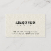 startpunt | Schade Visitekaartje (Achterkant)