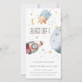 Startpunt voor externe ruimte elke zondag uitnodig bedankkaart (Voorkant)