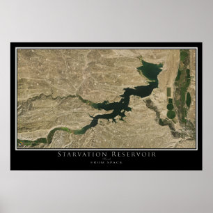 Startreservoir Utah Satellite Poster Map