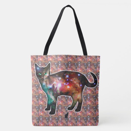 Startruimte in kat tote bag (Voorkant)