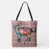 Startruimte in kat tote bag (Achterkant)