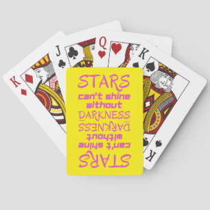 STARTS KUNNEN NIET SCHUIVEN ZONDER inspirerend DAR Pokerkaarten