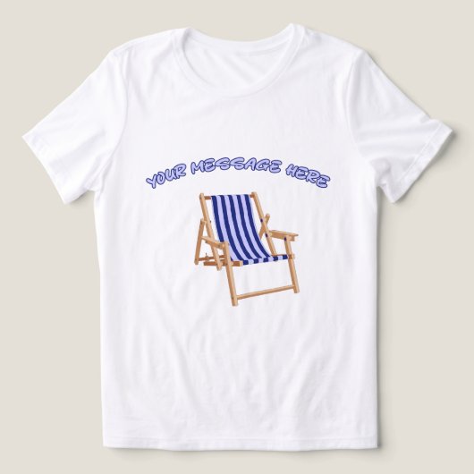  startstoel aangepaste boodschap zomer grafisch Tri-Blend shirt (Design voorkant)