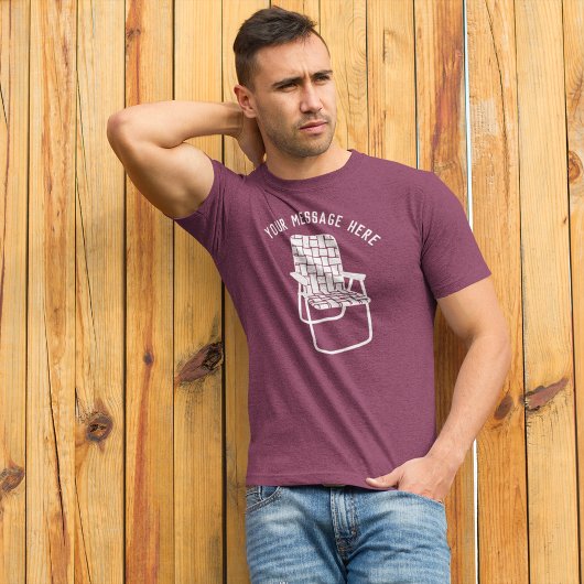  startstoel aangepaste boodschap zomer grafisch Tri-Blend shirt