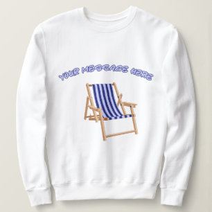  startstoel aangepaste boodschap zomer grafisch trui