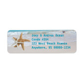 Startvis Ocean Water Holiday Return Address Labels (Voorkant)