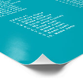 Startvisbride in Groom Large Seating Chart Poster Perfect Poster (Hoek)