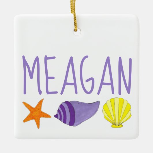 Startvisschelpen Zeeslagers Zeesoever aanvarend hu Keramisch Ornament (Voorkant)