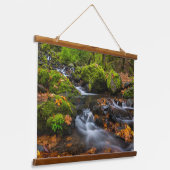 Starvation Creek Herfsten | Columbia Gorge, Oregon Hangend Wandkleed (Gebogen)