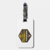 Starved Rock State Park Illinois Bagagelabel (Achterkant verticaal)