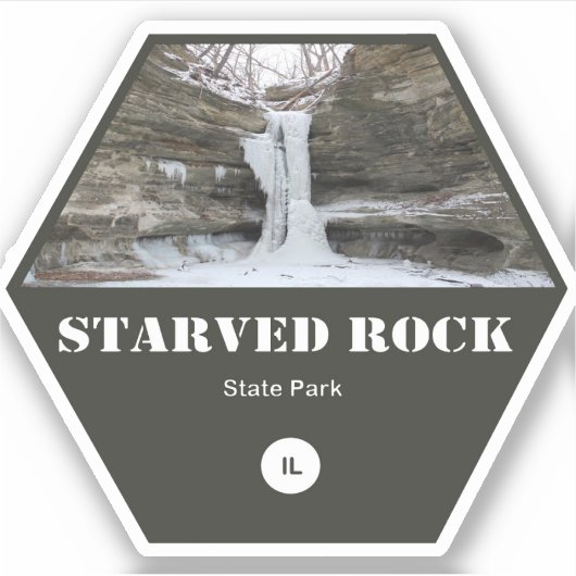 Starved Rock State Park Sticker (Voorkant)