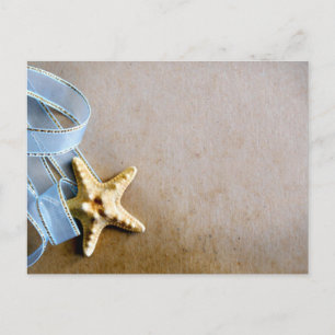 Starvis en blauwe lint briefkaart