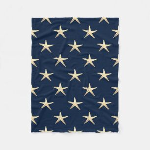 Starvispatroon op vaste achtergrond fleece deken