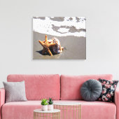Starvissen en schaal- en schelpdieren canvas afdruk (Insitu (Woonkamer))