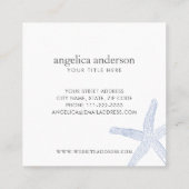 Starvissen Vierkante Visitekaartje (Achterkant)