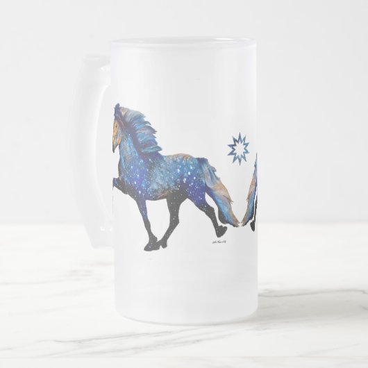 Stary Night Charismatic Tolting IJslands paard Matglas Bierpul (Voorkant links)