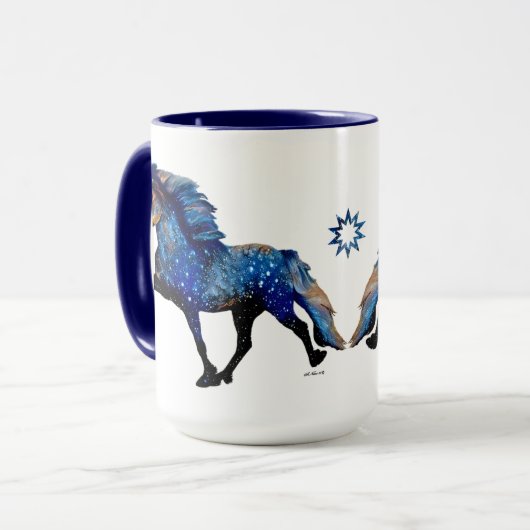 Stary Night Charismatic Tolting IJslands paard Mok (Voorkant links)