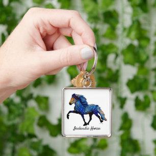 Stary Night IJslands paard Sleutelhanger