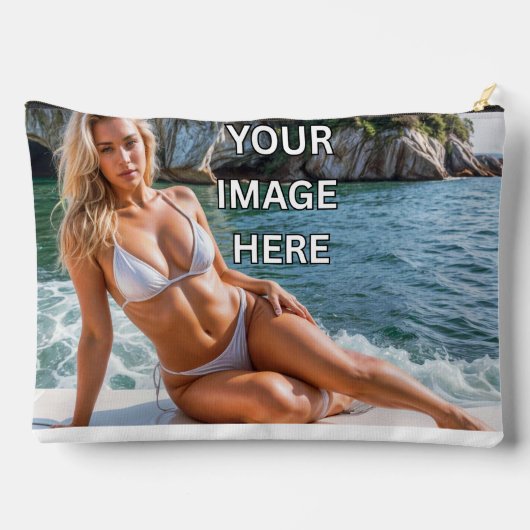 STASH! 👜 Custom Pouch – Add Image or Text Etui (Achterkant)