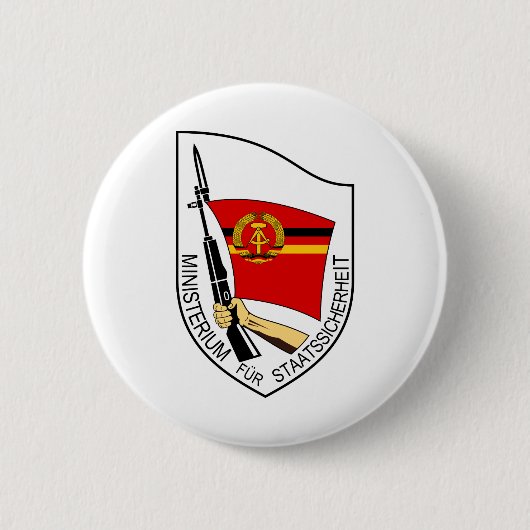 Stasi - DDR (Deutsche Demokratische Republik) Ronde Button 5,7 Cm (Voorkant)