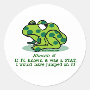 STAT Froggie Ronde Sticker