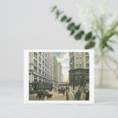 State and Madison Streets, Chicago 1916  Briefkaart (Staand voorkant)