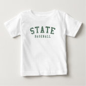 STATE Baseball (groen) T-Shirt (Voorkant)