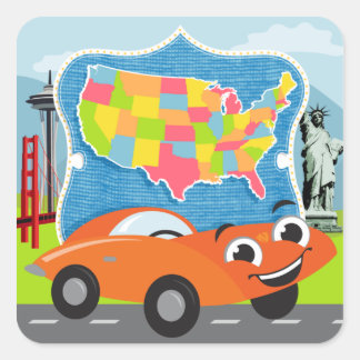 State Bingo et Road Trip Sticker US