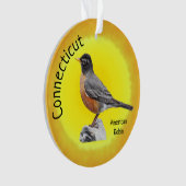 State Bird of Connecticut Ornament (voorkant)