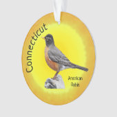 State Bird of Connecticut Ornament (voorkant)