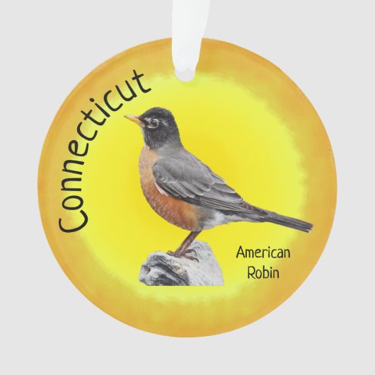 State Bird of Connecticut Ornament (voorkant)