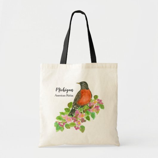 State Bird of Michigan American Robin Tote Bag (Voorkant)