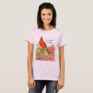 State Bird of West Virginia Kardinaal Waterverf T-shirt