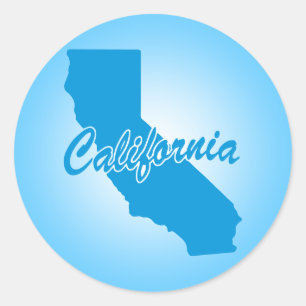 State California Classic Round Sticker