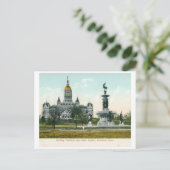 State Capitol, Hartford CT 1907 Briefkaart (Staand voorkant)