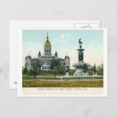 State Capitol, Hartford CT 1907 Briefkaart (Voorkant / Achterkant)