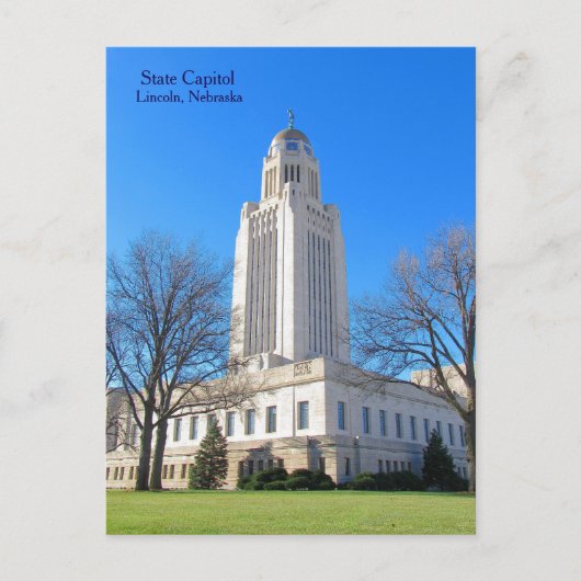 State Capitol Lincoln, NE carte postale best1 (Devant)